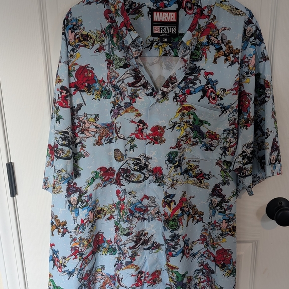 RSVLTS Marvel Comic Print Men's Shirt - Multicolor - Picture 2 of 3